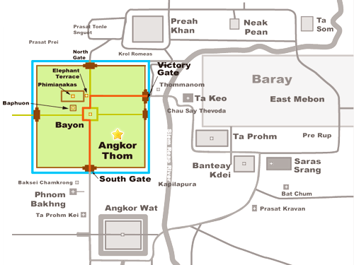 Angkor Wat Map