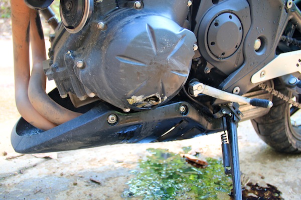 Damaged Motorbike