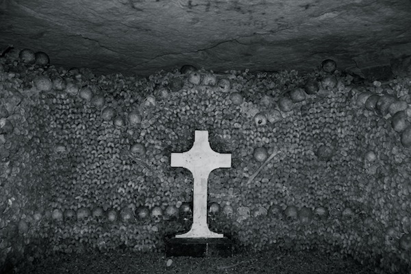 catacombs cross & skulls